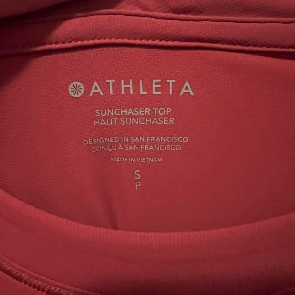 Athleta Sunchaser Performance Long Sleeve in Coral